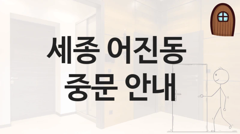 세종 어진동 
중문 안내